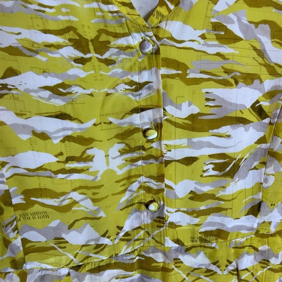 AllSaints Dress Oniyuri Yellow Silk Mini Dress, US 10 - Picture 3 of 12